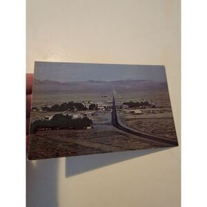 Vintage Post Card Baker California Oasis In Desert Between Barstow And Vegas